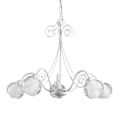 Miniatyrbillede 1 af 2: Lys - ONLI - 4822/5 - 5 lys - Blank metallisk glans - Glas skygger