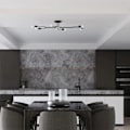 Miniatyrbillede 3 af 6: Lustre - Sollux Lighting - Vector 6 - Noir - 6 pærer - LED - Indendørs svart