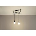 Miniatyrbillede 3 af 6: SALAMANCA 2 E27 LED Pendel Moderne Loft BOHO Design Korridor - Sort