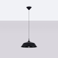 Miniatyrbillede 4 af 6: Suspensionslampe - Sollux - Frika - Stål - E27, 1x maks 15W LED - Sort