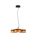 Miniatyrbillede 1 af 4: Pendel - FARO - Loop - Metal - LED - Moderne NICKEL
