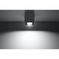 Miniatyrbillede 3 af 6: QUAD loftslampe - SOLLUX - Industrielt design - Antracit aluminium - 1 G9 pære - 10x10x10cm