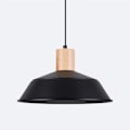 Miniatyrbillede 6 af 6: Hængelampe - Sollux Lighting - Fano - Sort - Træ - Skandinavisk Stil svart
