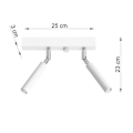 Miniatyrbillede 4 af 4: RING 6 GU10 LED Loftslampe Modern Loft BOHO Design Korridor - Krom