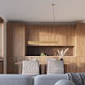 Miniatyrbillede 4 af 6: Suspensionslampe Dekorativ - Sollux - SPARK - LED G13 - 850lm - 3000K - Guld - 100x8x120cm Guld