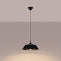 Miniatyrbillede 2 af 6: Suspensionslampe - Sollux - Frika - Stål - E27, 1x maks 15W LED - Sort