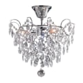 Miniatyrbillede 1 af 2: ROSENDAL loftslampe (3x40W) i glas og krommetal