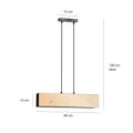 Miniatyrbillede 2 af 4: Emibig Carlo 2 Sort 2-Light Pendel, Sort - 610-2