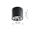 Miniatyrbillede 4 af 6: TIUBE GU10 LED Loftslampe Modern Loft BOHO Design Korridor - Sort