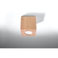 Miniatyrbillede 2 af 4: QUAD loftslysspot Moderne Boho Wood Design til soveværelse Stue Trapper Korridor - Naturligt træ