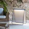 Miniatyrbillede 2 af 4: Faro Barcelona 71242 - CADAQUÉS Beige gulvlampe CROMAD