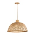 Miniatyrbillede 1 af 4: Pendel - TAN - D520 - Naturlig bambus - E27 - Skandinavisk stil - 520x520x300 Naturligt, naturligt