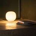 Miniatyrbild 2 av 6: Bordslampa - FARO - AMELIA - Matt Vit Globe - Stål och Glas - E27 15W Vit