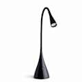 Miniatyrbillede 4 af 4: Berøring Bordlampe Sort Led 3W - FARO - Lena - Aluminium Polycarbonat Glas Silikone NEGRO