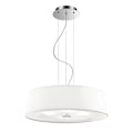 Miniatyrbillede 1 af 4: Ideal Lux HILTON SP4, Soveværelse, Børneværelse, Spisestue, Stue, Hvid, IP20, Overflade, Cylinder, Stof, Glas
