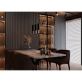 Miniatyrbild 5 av 6: LOPEZ Pendellampa 3P GU10 LED Modern Loft BOHO designkorridor -Svart/koppar svart/koppar
