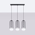 Miniatyrbillede 6 af 6: Pendel - Sollux - Brina - Stål - G9 3x max 8W LED - Sort