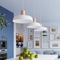 Miniatyrbillede 1 af 6: Suspensionslampe - Sollux - Indy - Buet Skærm - E27 - 1x15W LED - Hvid
