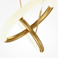 Miniatyrbild 4 av 4: Maytoni Node 2-Lights integrerad LED modern taklampa, 3000K guld