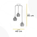 Miniatyrbillede 2 af 5: Loft lampe - Onli - Spider - 3 lys - Metal - Sort - Moderne design