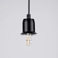Miniatyrbillede 6 af 6: Suspenderet lampe - Sollux Lighting - Hyperion 3P - Indbygget LED - Sort farve - Moderne design svart