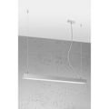 Miniatyrbillede 1 af 6: Sollux PINNE Suspension Bar Lige Lineær LED 115cm Integreret Lysegrå 4000K