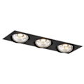 Miniatyrbillede 1 af 3: Indbygget lysarmatur - Argon - OLIMP Plus - Sort struktur - LED - Triple - GU10