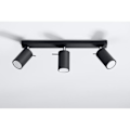 Miniatyrbillede 2 af 4: Ring Loftslys 3 LED Spot Moderne Loft Design til Soveværelse Stue Trapper Korridor - Sort