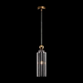 Miniatyrbillede 2 af 3: Maytoni Antic Moderne loftslampe i fin guld, grå lampeskærm af glas