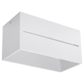 Miniatyrbillede 1 af 6: Loftslampe - SOLLUX - LOBO 2 - Aluminium - Hvid - 2 G9 40W pærer
