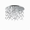 Miniatyrbillede 1 af 4: Ideal Lux NEVE PL12, Soveværelse, Børneværelse, Spisestue, Stue, Krom, IP20, Overflade, Rund, Glas, Metal