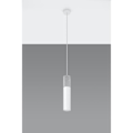 Miniatyrbillede 2 af 6: Ophæng BORGIO 1 Hvid Moderne interiørlampe til soveværelse Stue GU10