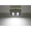 Miniatyrbillede 3 af 6: MONO 4 LED loftslampe - Sollux Lighting - Hvid - 4 GU10 pærer - Moderne design