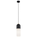 Miniatyrbillede 1 af 2: Slim Opal Matt nedhængt loftslampe - Argon BURGOS - Sort - LED - Moderne - Design