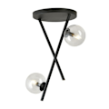 Miniatyrbillede 1 af 3: Emibig River loftslampe sort 2 x E14 svart