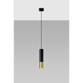 Miniatyrbillede 2 af 6: LOOPEZ 1 GU10 LED Pendel Modern Loft BOHO Design Korridor - Sort/Guld