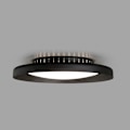 Miniatyrbillede 3 af 4: Loftslampe - FARO - Dolmen - Integreret LED - Sort - 24W NICKEL