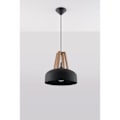Miniatyrbillede 2 af 6: CASCO E27 LED Pendel Modern Loft BOHO Klassisk Design Korridor - Sort/Træ