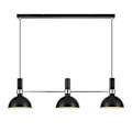 Miniatyrbillede 1 af 3: LARRY bar pendel (3x60W) i sort metal med krom finish