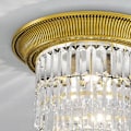Miniatyrbillede 3 af 4: Krystal lampe - KOLARZ - MILORD CRYSTAL - 24 Karat guld - Diameter 40 cm - 3 E27 pærer