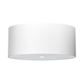 Miniatyrbillede 1 af 6: OTTO 60 E27 Moderne Hvid stof Loftslampe SOLLUX
