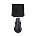 Miniatyrbillede 1 af 4: Lampe - Markslöjd - Nicci - Noir - Keramik - Stof - E14 Svart