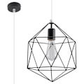 Miniatyrbillede 1 af 4: GASPARE Pendel - SOLLUX - Modern Industrial Loft - Sort - E27 LED - 60W
