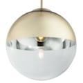 Miniatyrbillede 4 af 4: Kuglependel, metalglas, lys guld, D. 30 cm, VARUS