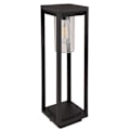 Miniatyrbillede 1 af 4: Gulvlampe, ALU, mat sort, gennemsigtig, H 50 cm, CANDELA