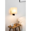 Miniatyrbild 2 av 2: Vägglampa - FARO - Luang - Svart och beige - Stål - E27 - Contemporary design