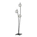 Miniatyrbillede 2 af 4: Hunter Globe flerarms gulvlampe sort med skærm i grafitglas, 3x E14 - Emibig