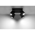 Miniatyrbillede 3 af 6: MERIDA 4 GU10 Moderne Loftslampe Sort Stål SOLLUX