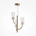 Miniatyrbillede 1 af 6: Nedhængt loftslampe - Maytoni - Arco - 3 messing arme - IP20 - 40W - Klassisk