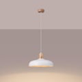 Miniatyrbillede 5 af 6: Suspensionslampe - Sollux - Indy - Buet Skærm - E27 - 1x15W LED - Hvid